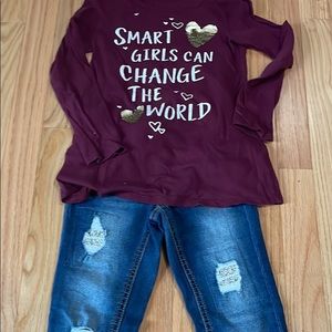 Girls Justice outfit - size 6/7